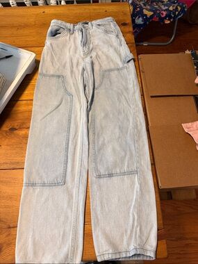 Relaxed Light Blue women’s carpenter Jeans - Durable Casual Style
